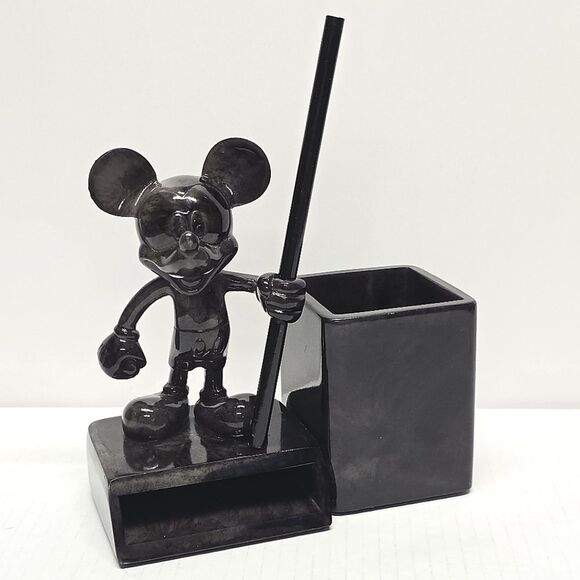 Vintage Disney Mickey Mouse Desk Organizer Notes Pen Pencil Holder - Picture 1 of 8